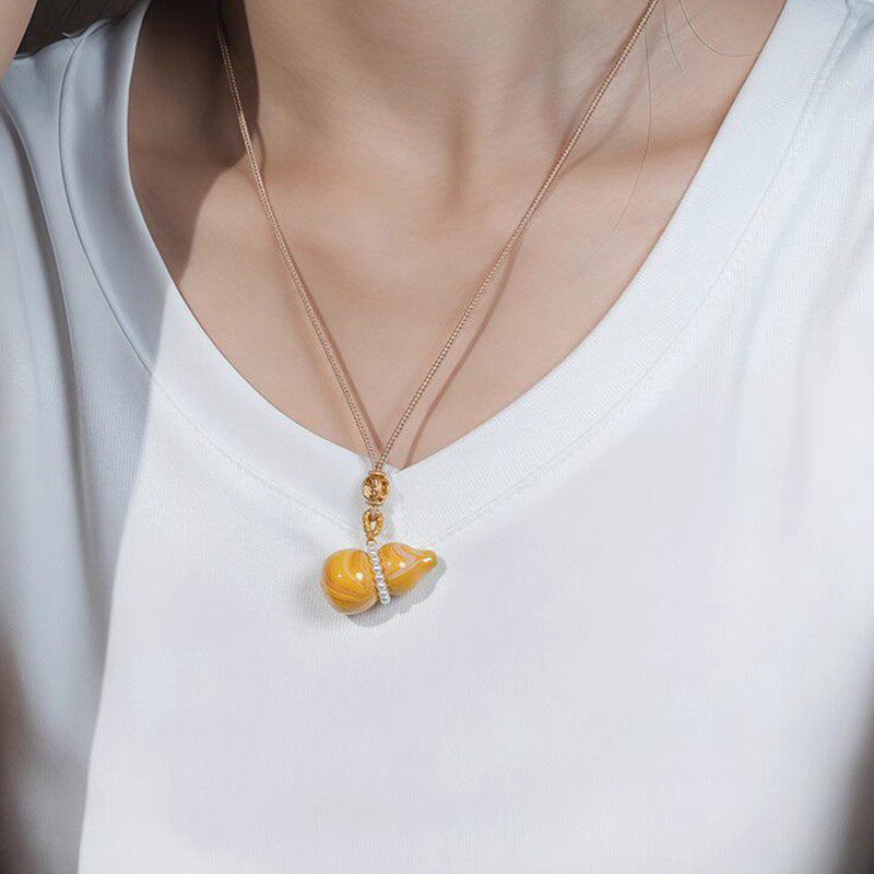 Lacquer Flow Gourd Pendant