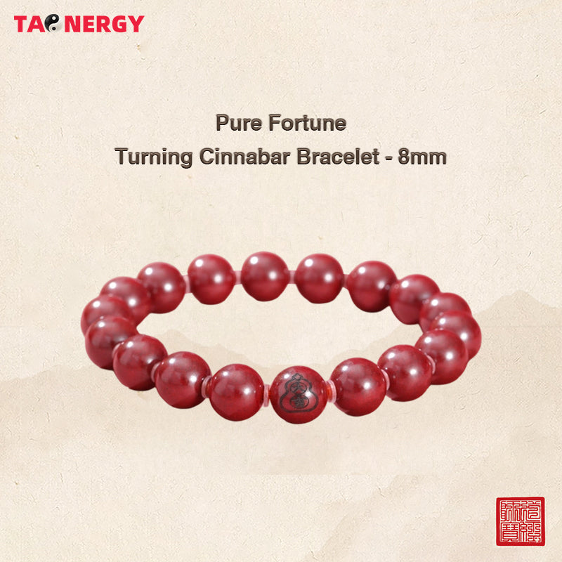 Auspicious Gourd Purple Cinnabar Women's Bracelet
