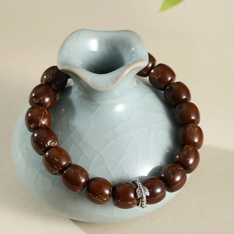 Purple Gold Palm Seed Bracelet