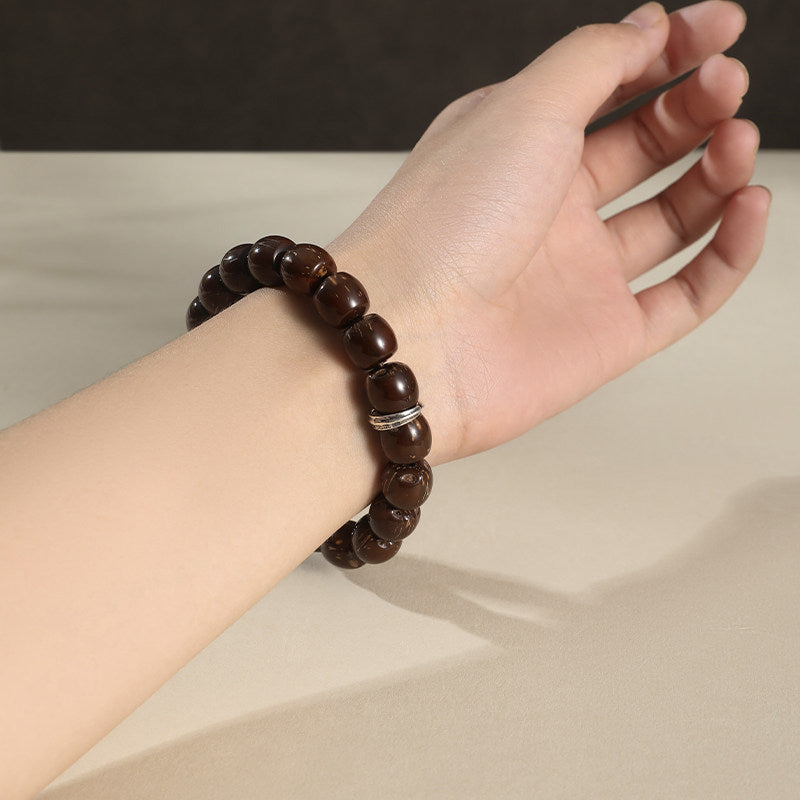Purple Gold Palm Seed Bracelet