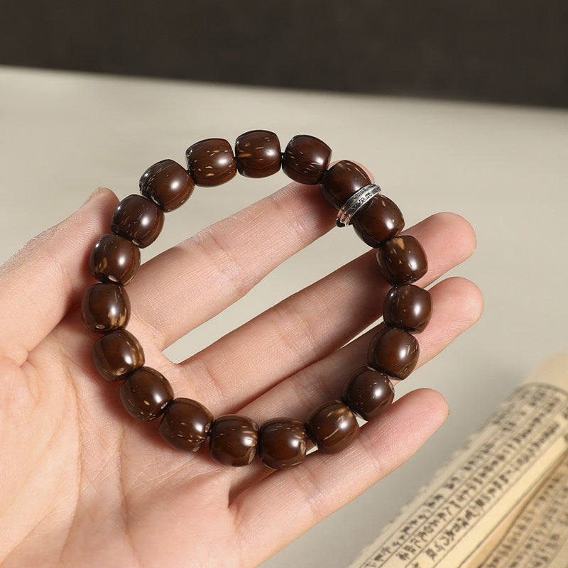Purple Gold Palm Seed Bracelet