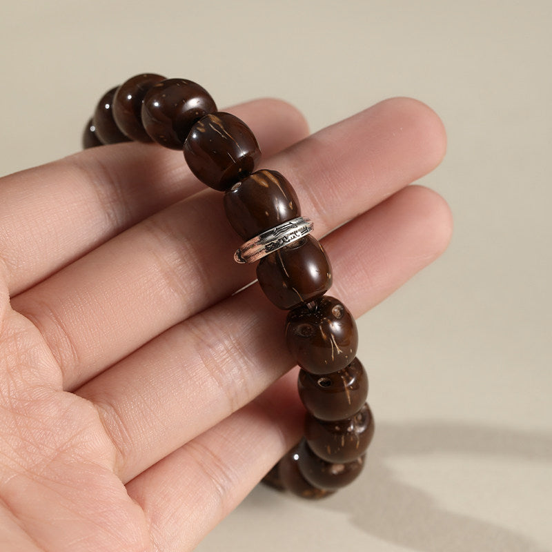 Purple Gold Palm Seed Bracelet