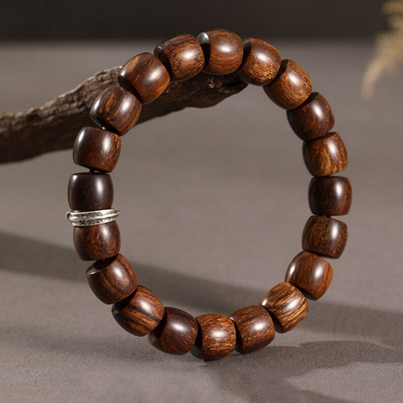 Straight-Cut Tribute Wood Bracelet
