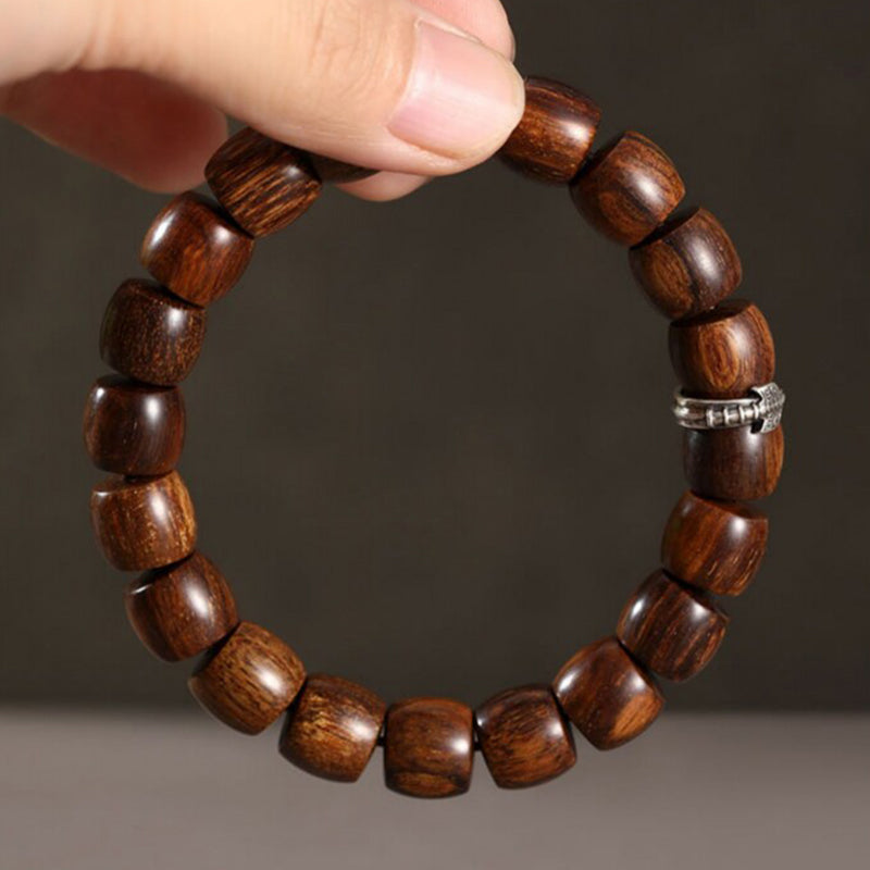 Straight-Cut Tribute Wood Bracelet