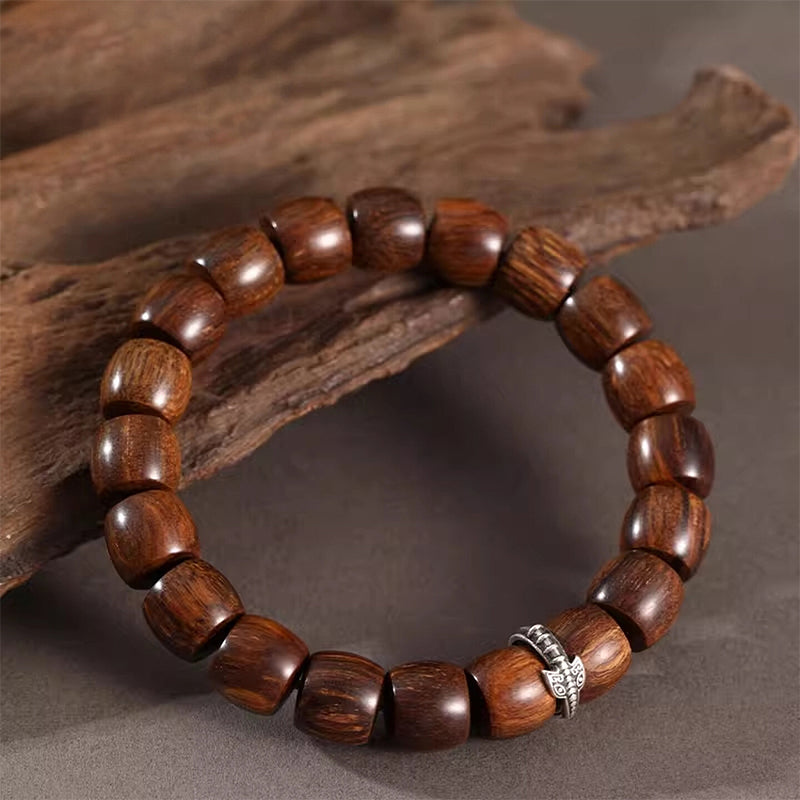 Straight-Cut Tribute Wood Bracelet