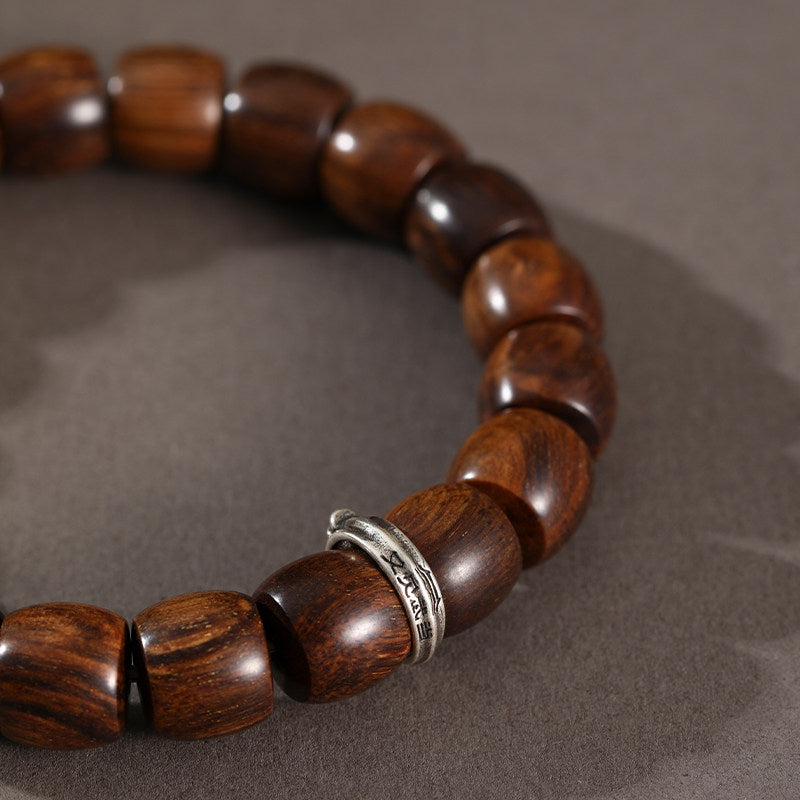 Straight-Cut Tribute Wood Bracelet