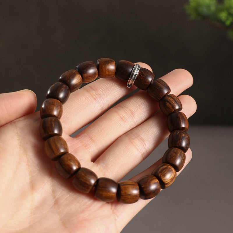 Straight-Cut Tribute Wood Bracelet