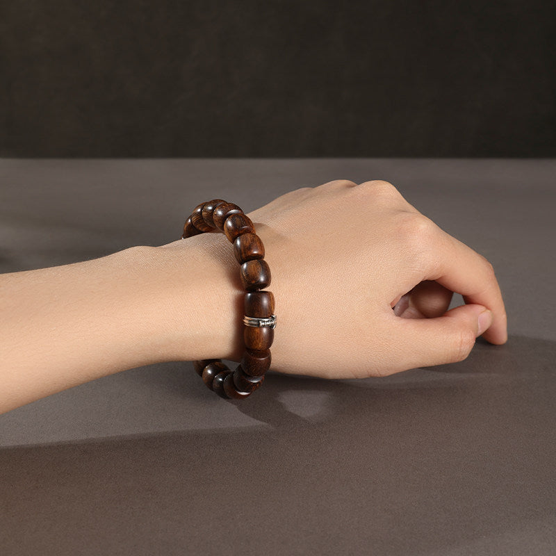 Straight-Cut Tribute Wood Bracelet
