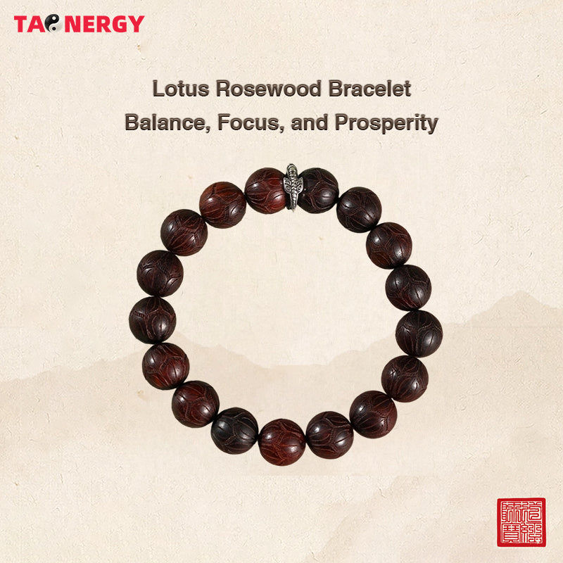 Double-Sided Lotus Sandalwood Bracelet