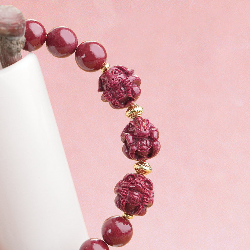 Triple Harmony Universe Cinnabar Bracelet