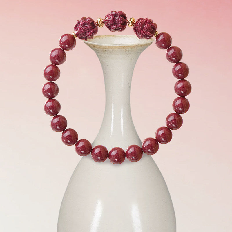 Triple Harmony Universe Cinnabar Bracelet