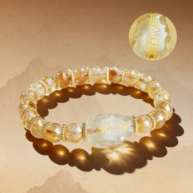 Five Emperors Pixiu Crystal Bracelet