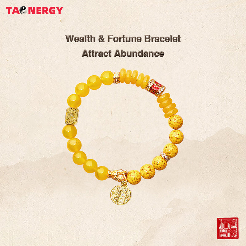 Golden Abundance Crystal Wealth Bracelet