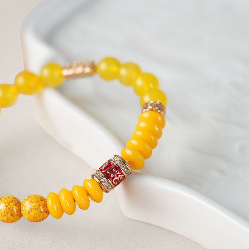 Golden Abundance Crystal Wealth Bracelet