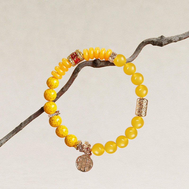 Golden Abundance Crystal Wealth Bracelet