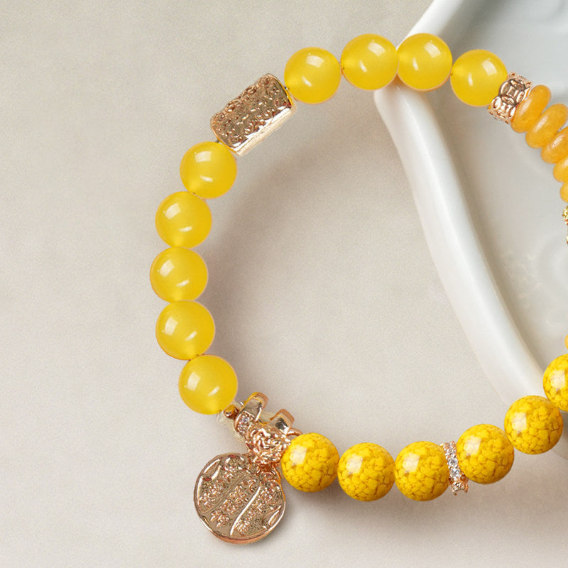 Golden Abundance Crystal Wealth Bracelet