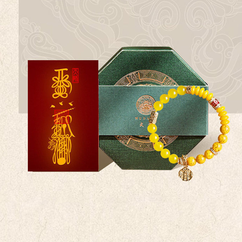 Golden Abundance Crystal Wealth Bracelet