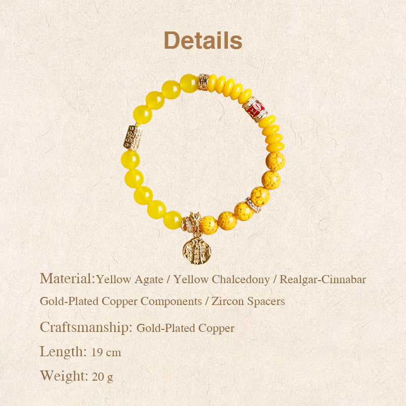 Golden Abundance Crystal Wealth Bracelet